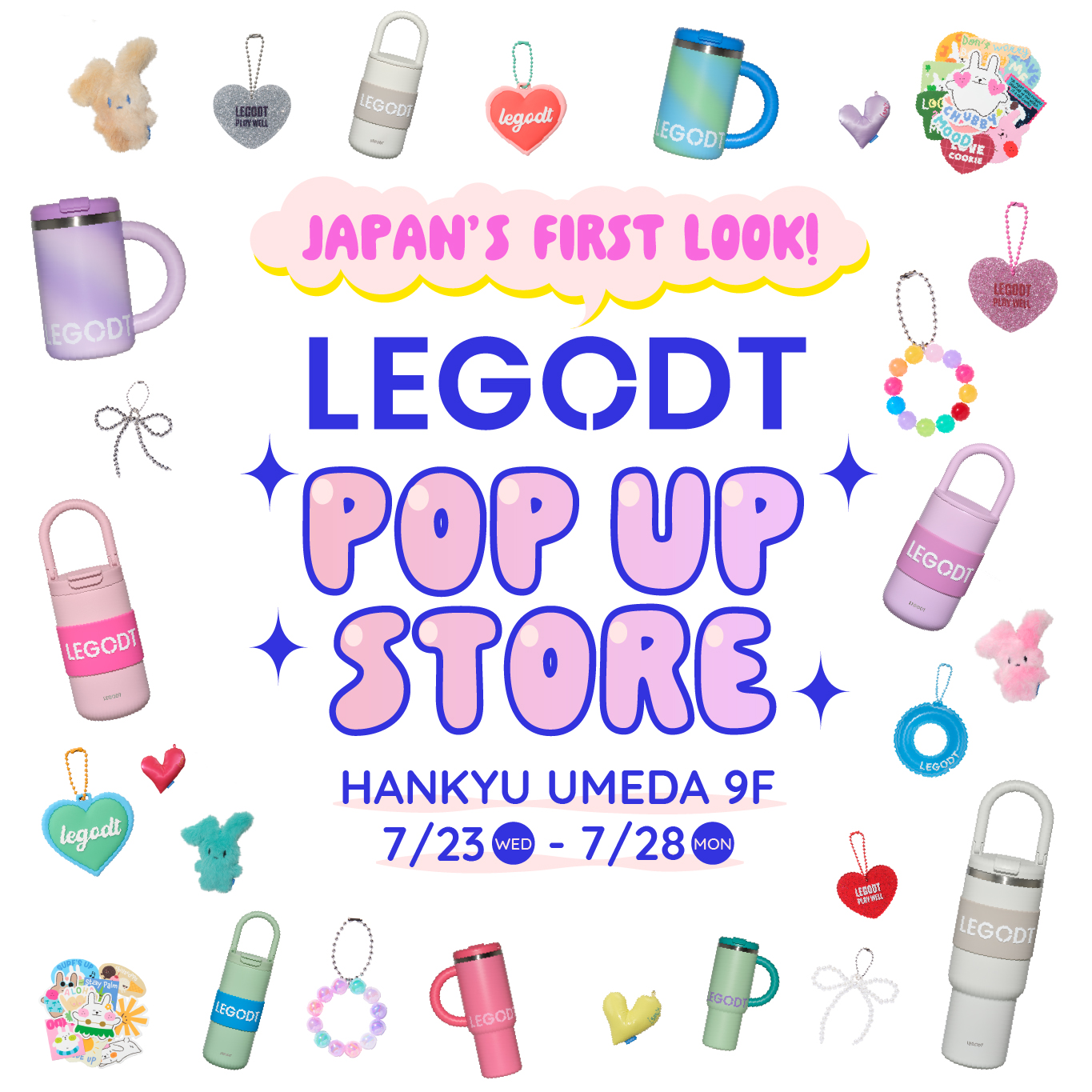 【日本初上陸】「LEGODT（レゴト）」<br>カスタマイズが話題の韓国発タンブラーブランドが<br>大阪・阪急うめだ本店にて期間限定POPUPを開催。来場特典も！