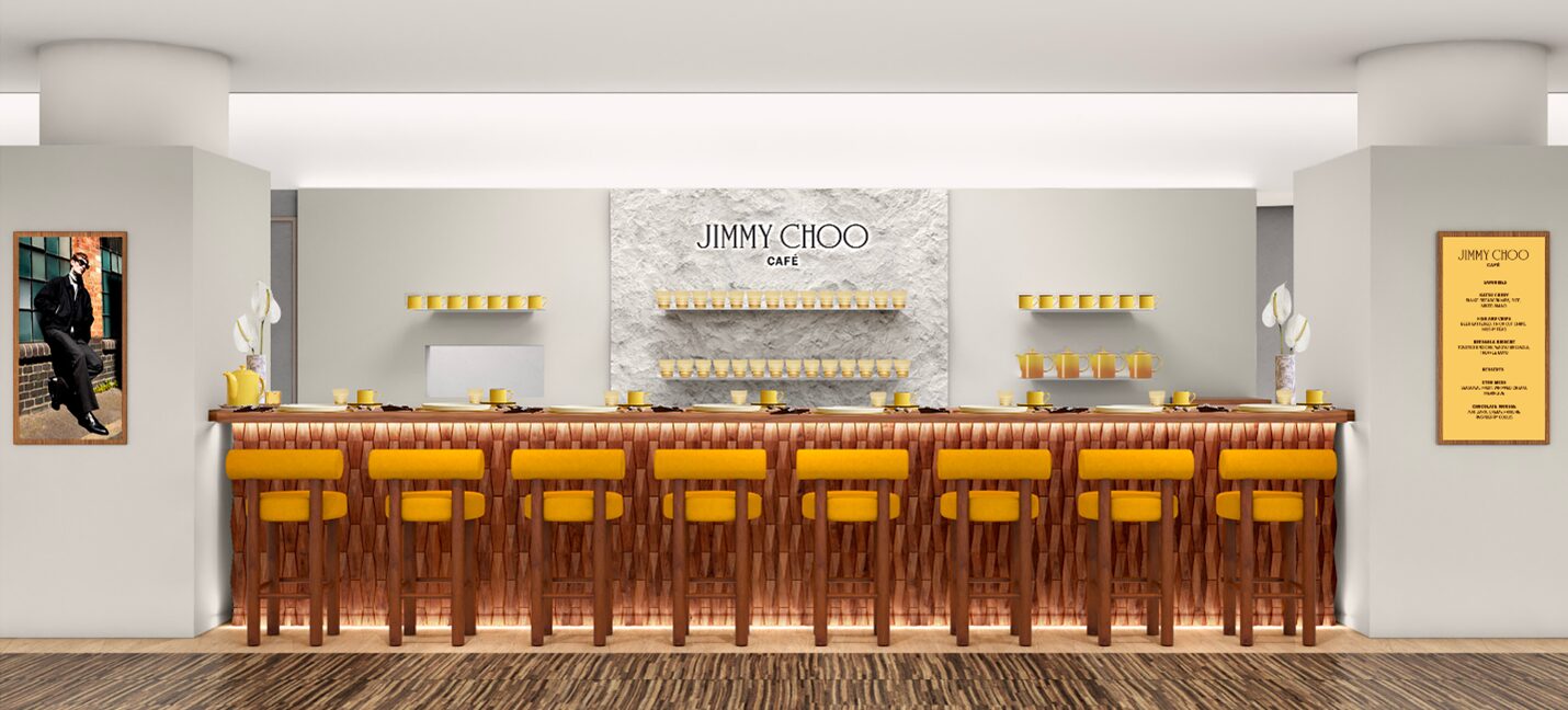【JIMMY CHOO】<br>阪急メンズ大阪 3Fにカフェをオープン