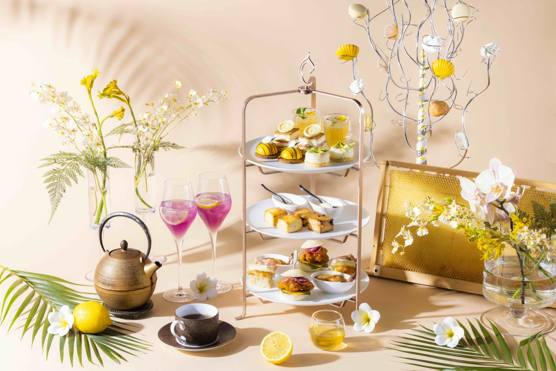 センタラグランドホテル大阪が、<br>大阪産はちみつ×南国の香りに癒される<br>「トロピカルハニーアフタヌーンティー」を5月1日より開催